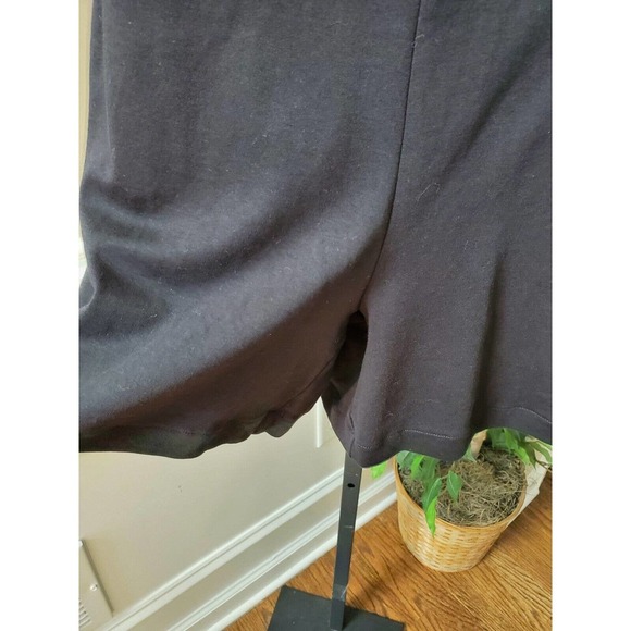 NY&C Women's Solid Black 100% Cotton Round Neck Sleeveless Casual Romper Size S - Picture 4 of 12